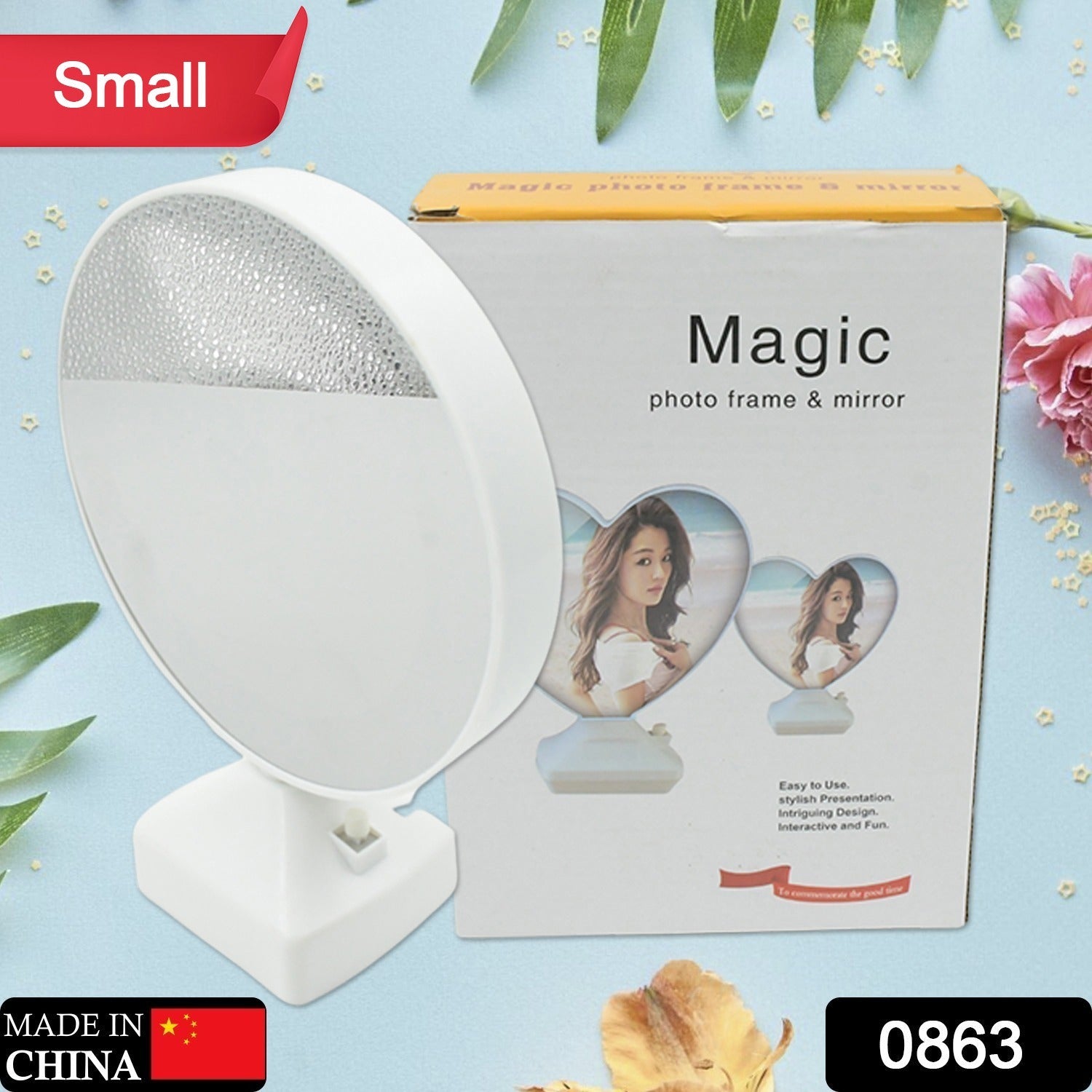 Plastic 2 in 1 Mirror Come Photo Frame with Led Light Plastic 2 in 1 Mirror Come Photo Frame with Led Light